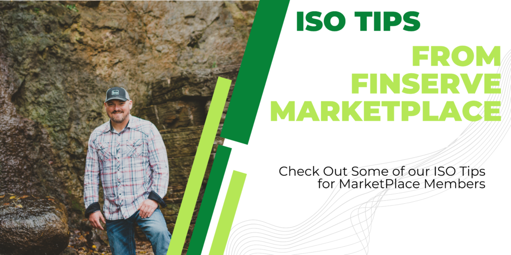 FinServe MarketPlace ISO Tips Steve Conner